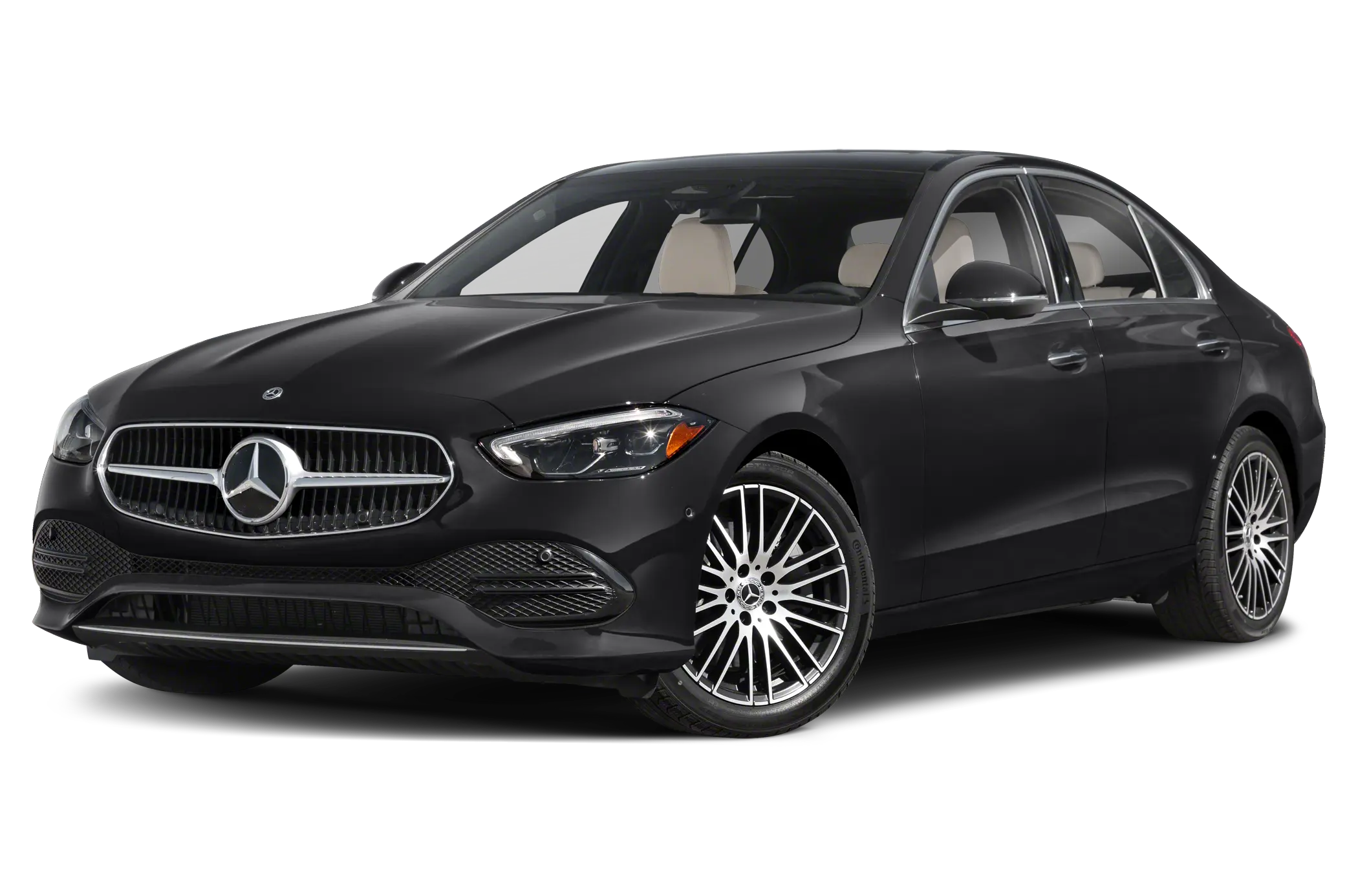 Black executive Mercedes saloon car